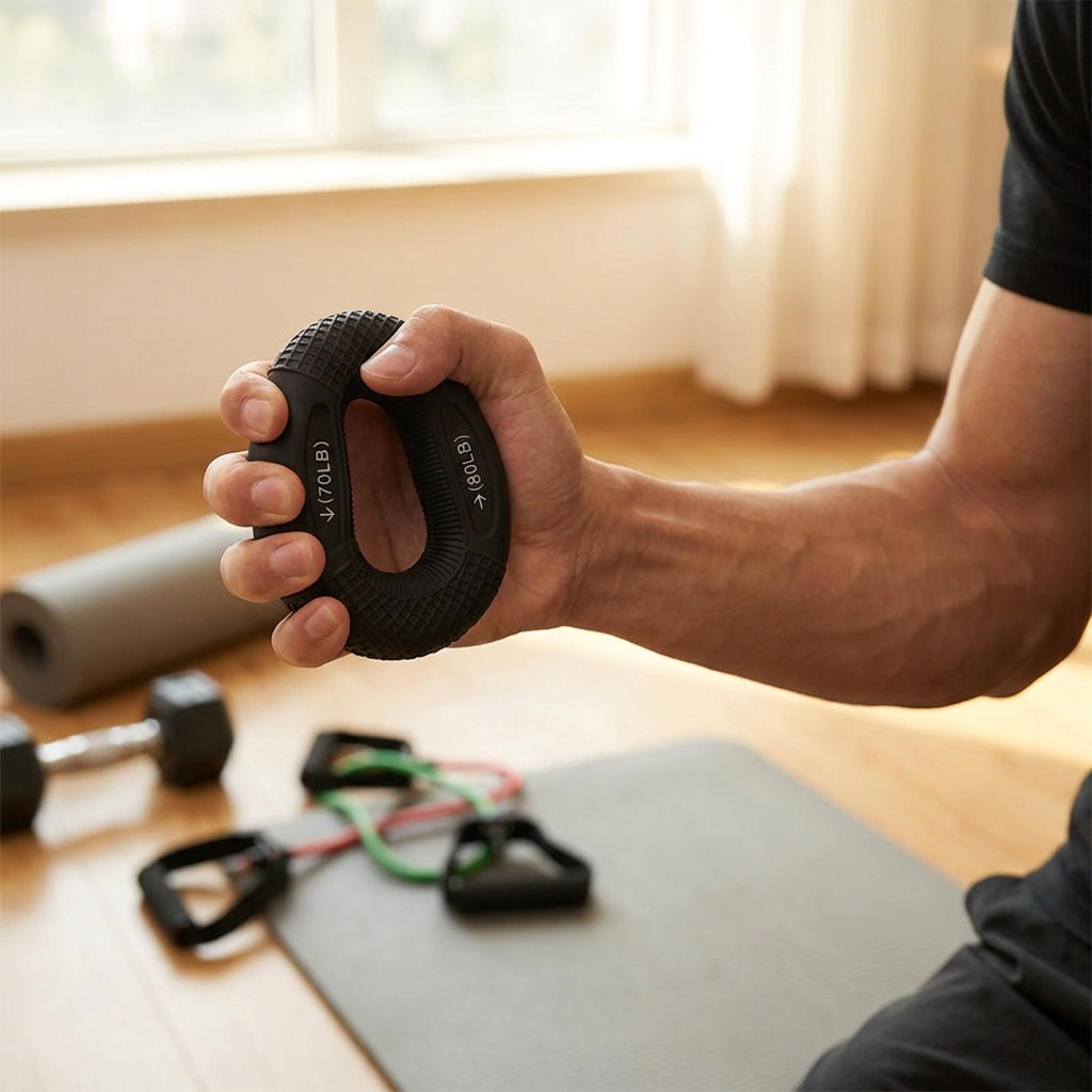 Adjustable grip ring in use - lifestyle