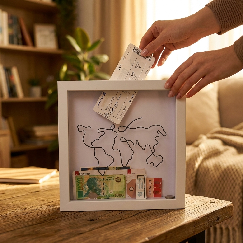 Adventure archive keepsake box in use - lifestyle