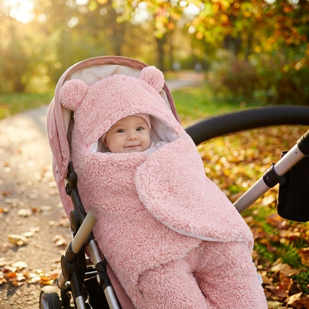 Baby quilt in stroller - lifestyle