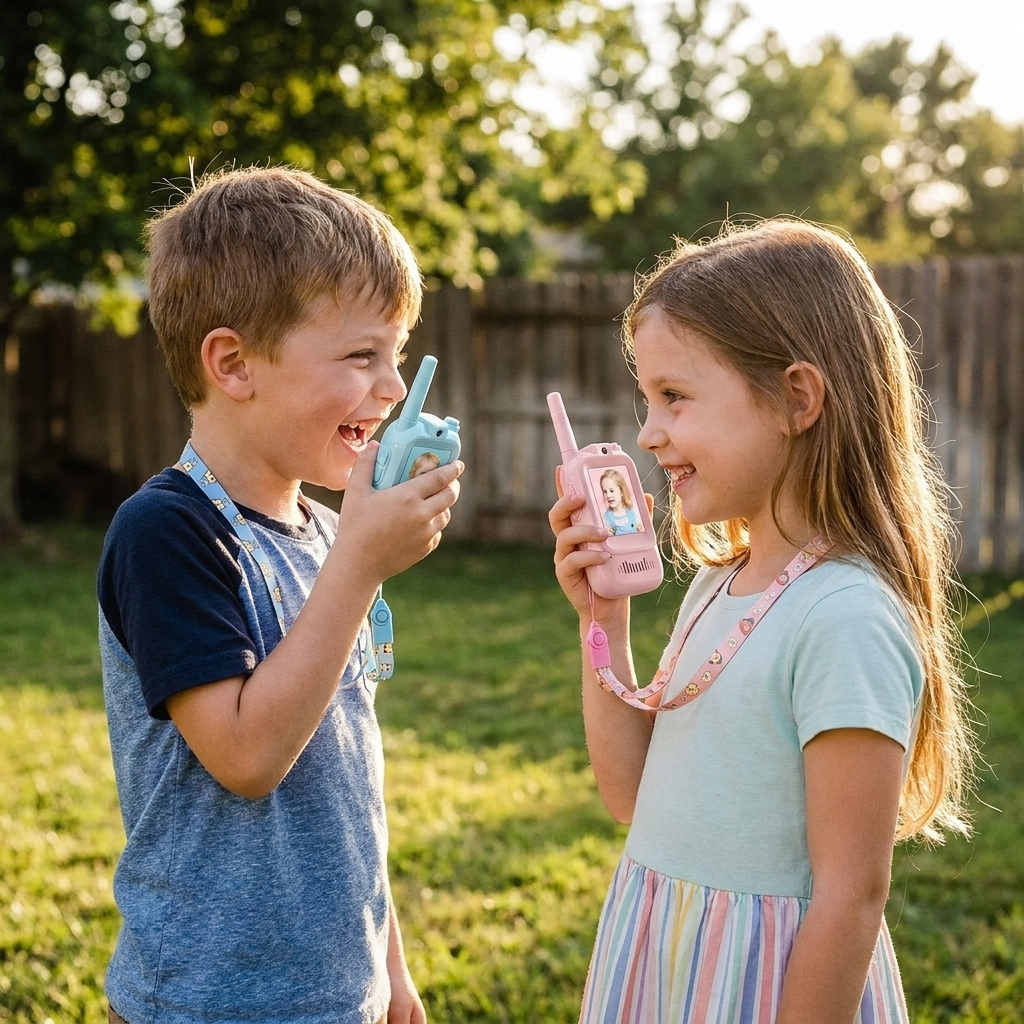 Kids walkie talkies in play - lifestyle