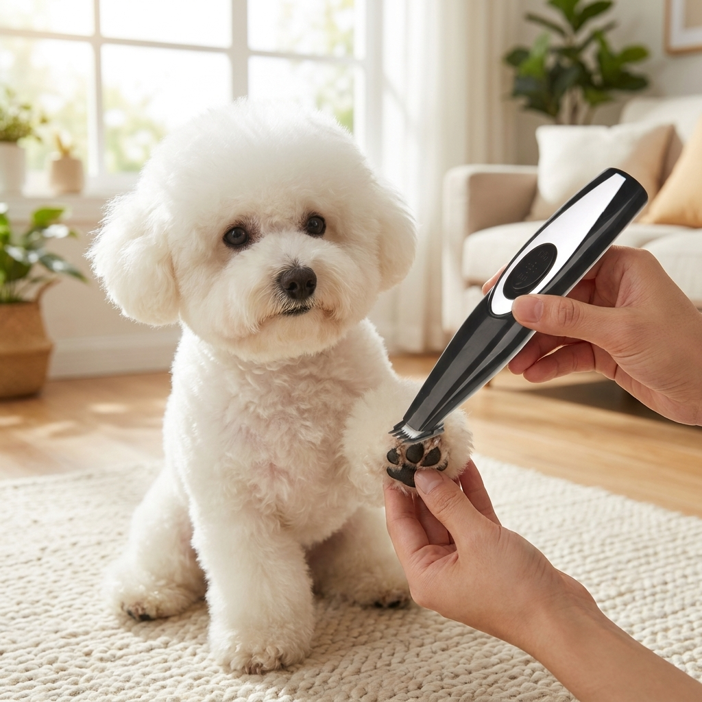 Pet hair clipper grooming dog, lifestyle