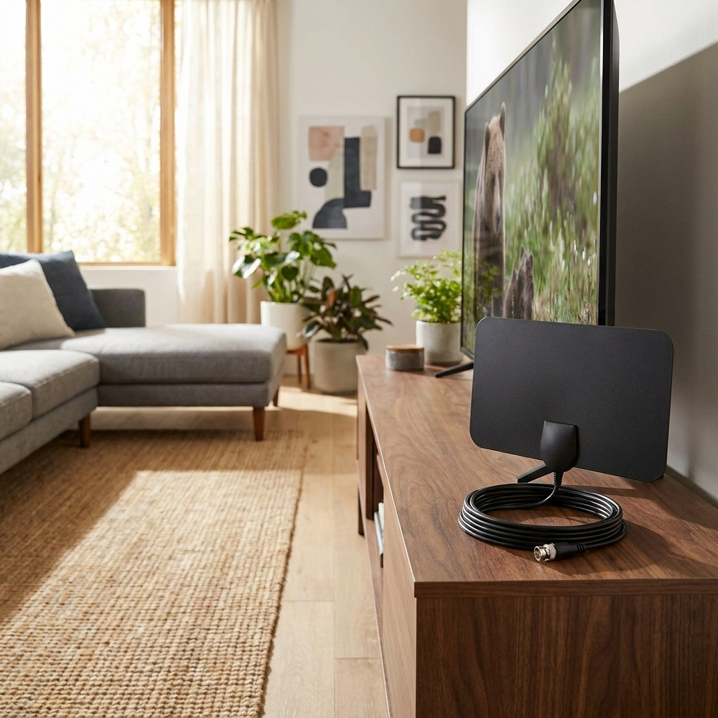TV antenna by television, lifestyle