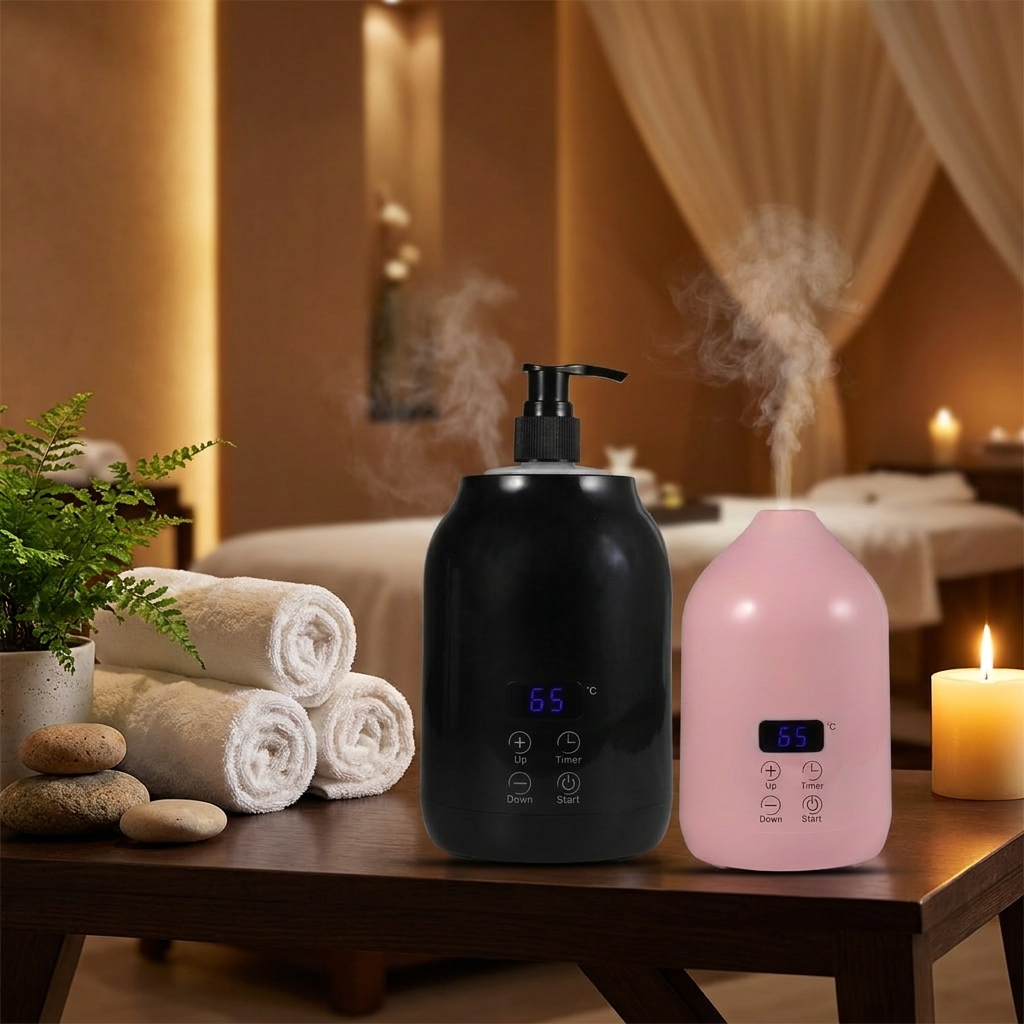 Oil heater in spa, lifestyle