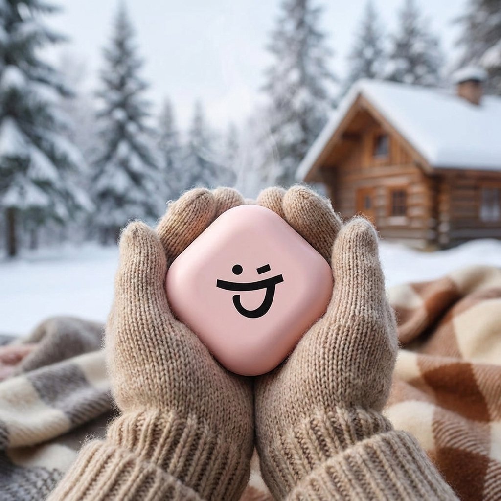 Hand warmer held, lifestyle